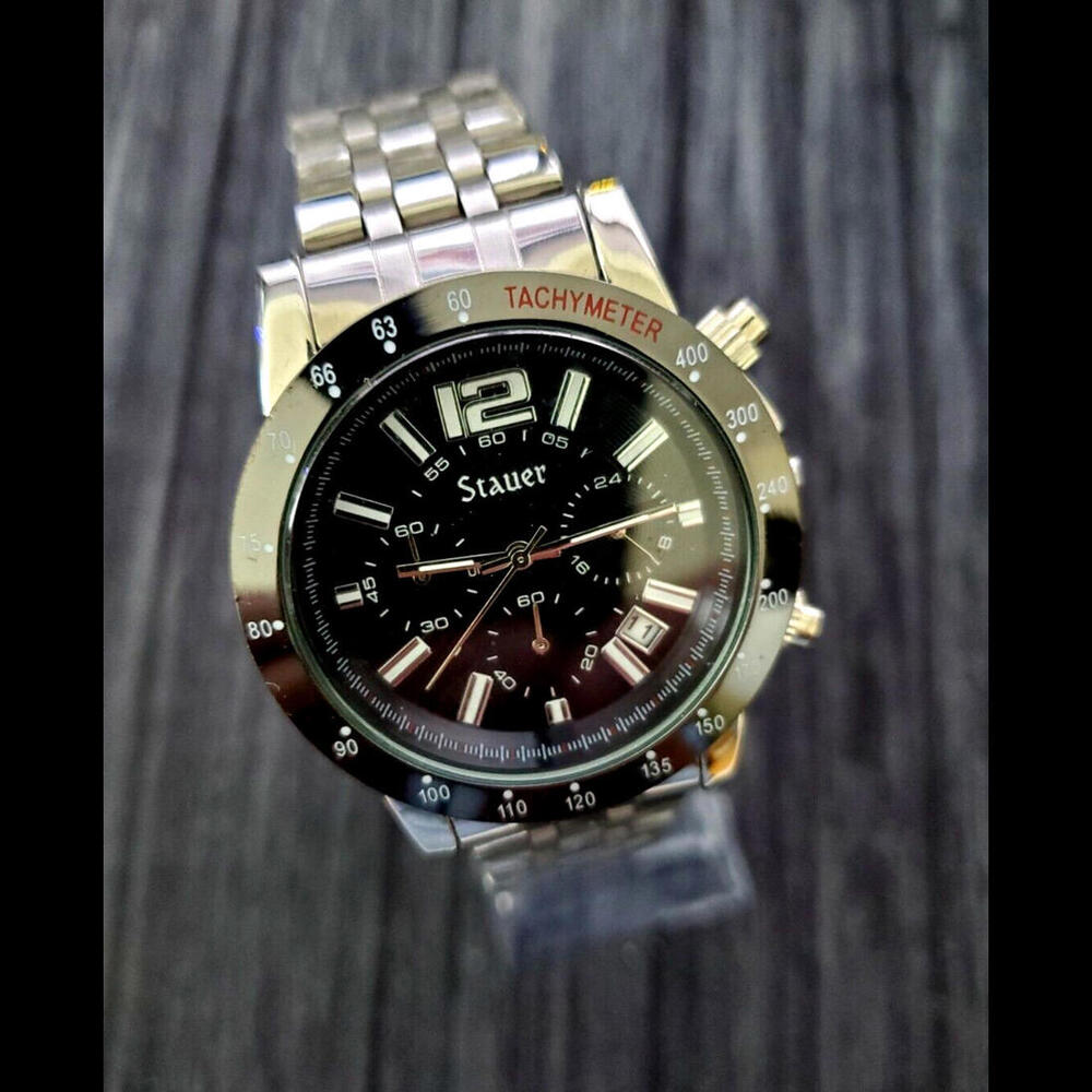 New In Box Stauer‎ 38061 Jet Setter Chronograph Mens Watch